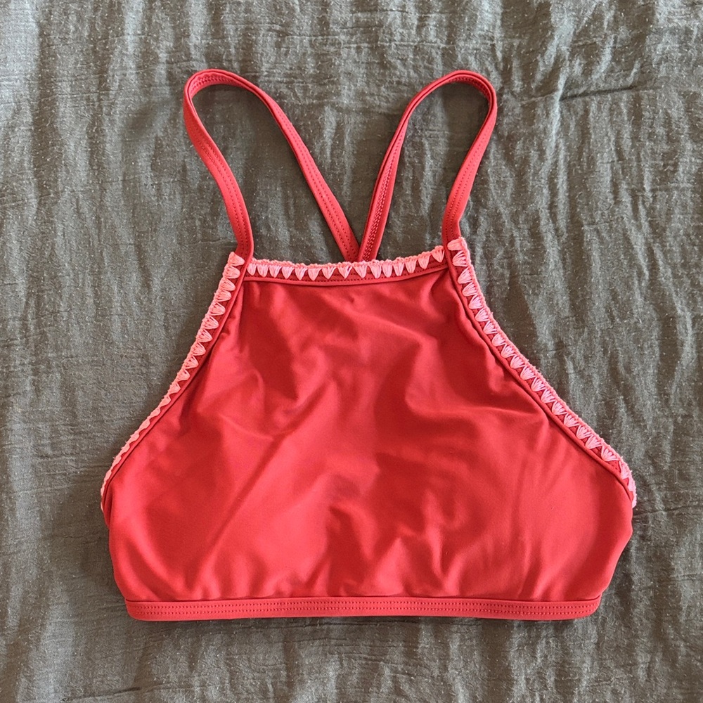 aerie High Neck Swim Top Size Small
